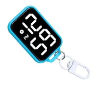 Keychain Watch, Portable Electronic Digital Watch, Touch Activated Silent Clock, Mini Travel Pocket Timer Watchs, Compact Keyring Design, 1.9x1.3x0.3 Inch, 1 Piece, for Kids, Nurse, Adult, Student