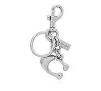 Keychain with a pendant in the shape of a logo- female- Coach- Keychains- Gray- ONE SIZE- Accessories ONE SIZE