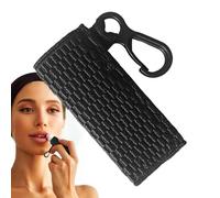 Keychain with Case for Popular Lipstick - Knitted Keyring 6 x 2.6 cm | Mini Perfume Holder for Lipstick, Elegant Portable Accessory | Keychain with Pendant: Bags, Wallets,