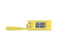 Keychain with Digital Watch - Key Fob, Pocket Watch with Digital Display for Backpacks | Watch Pendant, Key Fob, Silent and Accurate Timing, C. yellow, 5,2 x 2 x 2,2 cm, See description