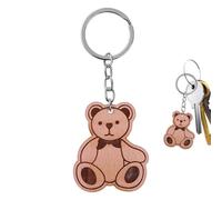 Keychains Charm - Key Ring Cute Key Chain Shy Bear Trinket Bag Decor - Theme Baby Shower Favors for Kids Birthday