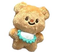 Keychains Funny Butter Bear Keyrings Bear Christmas Birthday Party Vending Toy Supply Cute Stuffed Toy Keychain