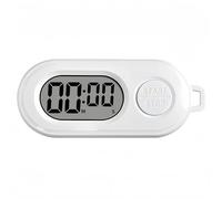 Keychains Stop Watch,Digital Kitchen Timer,Mini Stopwatch & Countdown Clock with Large Lcd Screen,Portable Desk Timer for Cooking,Classroom,Study and Office Use,Easy-To-Read Digital Clock (White)