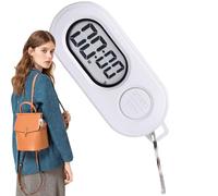 Keychains Stop Watch - LCD Screen Digital Clock For Clip On Keys Lanyard Backpack, Portable Sports Small Stop Timer Key Chain Lightweight Countdown Accessories For Swimming Running Training