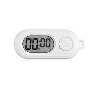 Keychains Stop Watch,Mini Digital Pocket Watch with Alarm-Compact Portable LCD Screen Digital Clock&Stop Timer Keychain Fob Watch for Precise Countdown Timing,Digital Watch,Portable Clock,White