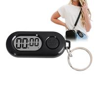 Keychains Stop Watch,Stop Timer Keychain,Mini Digital Watches,LCD Digital Clock with Compact and Portable Design,Portable Clo/ck,LCD Screen Dig/ital Clo/ck,Precise Countdown Timing,Digit/al Watch