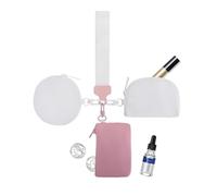 keychan Wristlet Wallet, Small Wallet Waterproof and Durable Triple Wrist Strap, Card Holder with Detachable Buckle, Stylish Nylon Purse for Women, Ideal for Women, beige, Refer to description, Unisex