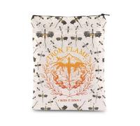 KEYCHIN 4th Wing Book Sleeve Dragon Rider Book Lover Gifts Burn It Down Dark Academia Book Covers Ya Fantasy Book Lover Gifts (Burn It Down-BS)