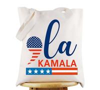 KEYCHIN Comma La Canvas Tote Bag Kamala 2024 Gifts Comma La Kamala Shoulder Bag Madame President Election Merch, Comma La Tb
