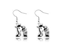 KEYCHIN Funny Horsemen Fans Dangle Earrings Horsemen And Todd Fans Gift Horsemen Jewelry Horsemen Merchandise, L, Metal, No Gemstone