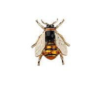 KEYCHIN Gold Tone Honey Bee Insect Series Brooch Pin Accessories for Her