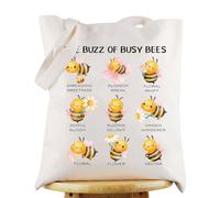 KEYCHIN HoneyBee Tote Bag for Bee Lovers - Buzzing Busy Bee Shopping Bag