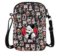 KEYCHIN Horror Clown Crossbody Bag Scary Clown Gifts Be Mine Horror Movie Shoulder Bag Mirror Killer Clown Merchandise, Be Mine Cb, Fashion