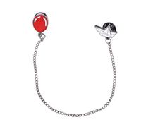 KEYCHIN Horror Clown Enamel Lapel Pins Horror Killer Fans Gift Sailboat Clown Red Balloon Chain Badge Brooch Jewelry IT Horror Movie Cosplay Merch, L, Metal, no gemstone