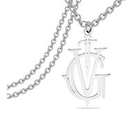 KEYCHIN Hunter TV Show Necklace Clary & Jace Fans Gifts Angelic Power Jewelry Clary Angelic Rune Merch, L, Stainless Steel, stainless steel