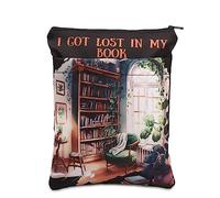 KEYCHIN I Got Lost in My Book Book Sleeve Bookish Gifts Bookworm Book Cover Book Nerd Gift Librarian Reader Book Protector (Lost in Book BL)