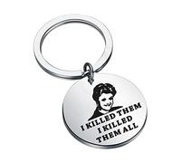 KEYCHIN Jessica Fans Keychain Murder Crime TV Show Fans Gifts I Killed Them I Killed Them All Jewelry For Friend, Killed Them K-s, stainless steel