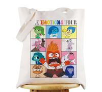 KEYCHIN Joy & Sadness & Fear Character Tote Bag Anger & Disgust Fan Gift The Emotions Tour Shoulder Bag Anxiety Merch, Emotions Tour Tb