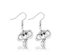 KEYCHIN Joy & Sadness & Fear Characters Earrings Anger & Disgust Fans Gifts Anxiety Merch, L, Metal, No Gemstone