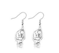 KEYCHIN Joy & Sadness & Fear Characters Earrings Anger & Disgust Fans Gifts Anxiety Merch, L, Metal, No Gemstone