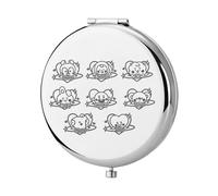 KEYCHIN K-Pop Boys Pocket Mirror Korean Group Fans Gifts Korean Bangtan Compact Makeup Mirror for K-Pop Fans (BT Mang-S)