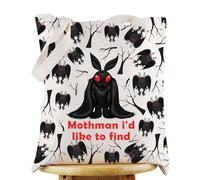 KEYCHIN Mothman Tote Bag Mothman Fans Gifts Mothman I'd Like To Find Shoulder Bag Mothman Cryptid Creature Gifts, Mothman I'd