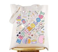 KEYCHIN Nephrologist Tote Bag Nephrology Nurse Gifts Dialysis Nephrology Nurse Shoulder Bag Kidney Care Nurse Gifts, Nephrology Tb, L