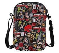 KEYCHIN Orpheus Musical Crossbody Bag Orpheus & Eurydice Gift Red Carnations Musical Shoulder Bag Hades & Persephone Merch, Red Rose Cb, Fashion