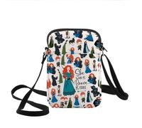 KEYCHIN Princess Bow Arrow Crossbody Bag Princess Movie Fan Gifts She Who Is Brave Is Free Shoulder Bag Fairytale Gifts, Brave is Free Cb, Fashion