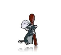 KEYCHIN Rat Brooch Remy Chef Fans Gifts Little Chef Mouse Enamel Pin Remy Rat Jewelry