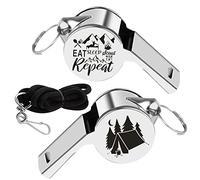 KEYCHIN Scout Leader Whistle With Lanyard Eat Sleep Scout Repeat Whistles Scout Troop Leader Gifts (Scout Whistle-S), Scout Whistle-s, L