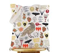 KEYCHIN Six Crow Tote Bag Bookish Book Nerd Gifts Grisha Verse Reusable Grocery Bag Six Crow Merchandise, Grisha Verse