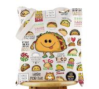 KEYCHIN Taco Squad Tote Bag Mexican Food Gifts Taco Lover Reusable Grocery Bag Taco Party Gifts