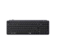 Keychron B2 Pro Quiet Key Ultra-Slim Wireless Keyboard, ZMK Programmable 96% ISO UK Layout Bluetooth/2.4 GHz/Wired with Ultra-Long Battery Life Low Profile for Mac Win Linux System - Space Gray