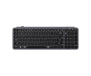 Keychron B2 Pro Ultra-Slim Wireless ZMK Custom Keyboard, 96% US ANSI Layout Triple-Mode 2.4 G/Bluetooth 5.2/Wired Programmable, Lightweight Quiet Key with Numeric Keypad for Mac/Windows, Space Gray