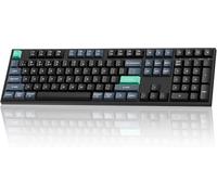 Keychron B36 2.4 GHz Wireless Bluetooth Keyboard Silent Typing 100% Full-Size Layout Launcher Support with Numeric Keypad Ergonomic Angle Compatible for Mac Windows Linux, US ANSI Layout