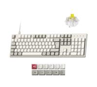 Keychron C2 Pro 8K Wired Mechanical Keyboard - UK ISO Layout, 8000Hz Polling Rate, QMK/VIA Programmable Hot-Swappable Banana Switch, RGB Backlit Full Size with PBT Keycaps for Mac, Windows, Linux