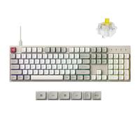 Keychron C2 Pro Wired Mechanical Keyboard with 8K Hz Polling Rate, Full Size Custom RGB Backlit Hot-Swappable, Non-Shine Through PBT Keycaps Compatible with Mac Windows Linux, USA ANSI Layout