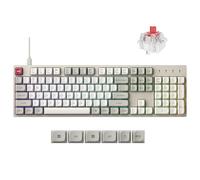 Keychron C2 Pro Wired Mechanical Keyboard with 8K Hz Polling Rate, Full Size Custom RGB Backlit Hot-Swappable, Non-Shine Through PBT Keycaps Compatible with Mac Windows Linux, USA ANSI Layout