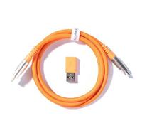 Keychron G ouble-Sleeved USB-C to USB-C Cable, 100cm, Durable Braided Charging Cable with USB-A Adapter for Mechanical Keyboards (Q/V/K Series)