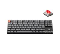 Keychron K1 Max Ultra-Slim Custom Mechanical Keyboard, QMK/Launcher 2.4GHz Bluetooth USB Wired, Hot Swappable Low-profile Gateron Red Switch with RGB Backlighting Ergonomic, TKL UK layout