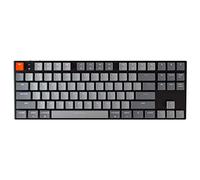 Keychron K1 TKL Gaming-Tastatur, Red-Switch, Whitee LED - schwarz, US-Layout