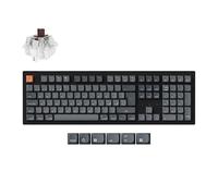 Keychron K10 Max Italian ISO Layout Wireless Mechanical Keyboard Full-Size Bluetooth 2.4GHz USB-C Hot-Swappable QMK/VIA for Windows, MacOS and Linux, Super Brown Switch