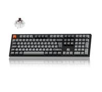 Keychron K10 Max Wireless Mechanical Keyboard - QMK Hot-swappable Brown Tactile Switch, 2.4GHz/Bluetooth/USB-C, Full-Size with RGB Backlit Compatible with Mac Windows Linux(UK Layout) - Black