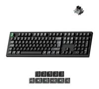 Keychron K10 Ultra 8K Wireless Mechanical Keyboard, Full Size 100% Layout with Numpad, 8000Hz ZMK Gaming Keyboard, Hot-Swappable RGB Apex Brown Tactile Switch for Mac Windows Linux - Black UK Layout