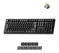 Keychron K10 Ultra 8K Wireless Mechanical Keyboard, Full Size 100% Layout with Numpad, 8000Hz ZMK Gaming Keyboard, Hot-Swappable RGB Apex Early Tactile Switch for Mac Windows Linux - Black UK Layout