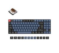 Keychron K13 Pro Ultra-Slim QMK/VIA Wireless Mechanical Keyboard TKL ISO-UK-Layout with Numpad Custom Programmable RGB with Hot-swappable Low-Profile Gateron Brown Switch for Mac Windows Linux