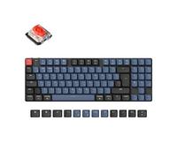 Keychron K13 Pro Ultra-Slim QMK/VIA Wireless Mechanical Keyboard TKL ISO-UK-Layout with Numpad Custom Programmable RGB with Hot-swappable Low-Profile Gateron Red Switch for Mac Windows Linux