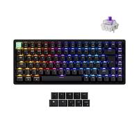 Keychron K2 HE Wireless Gaming Keyboard - 75% UK Layout, Hall Effect Magnetic Switches, Rapid Trigger, Hot-Swappable RGB Backlit, Bluetooth 5.2/2.4GHz, Mac & Windows Compatible - Aluminium Frame