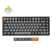 Keychron K2 Max keyboard Universal USB + RF Wireless + Bluetooth QWERTY UK English Black, Grey